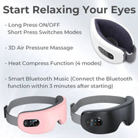 Smart Heated Eye Massager for Fatigue and Sleep Relief