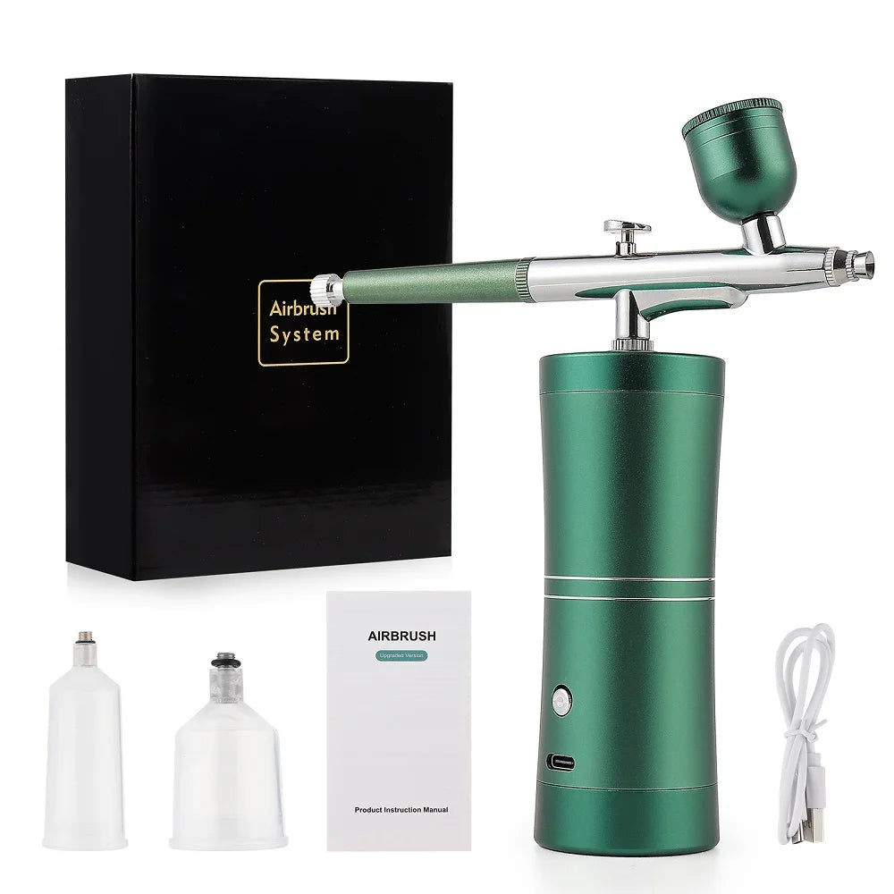 Portable Mini Airbrush Kit for Nail Art and Makeup - 43