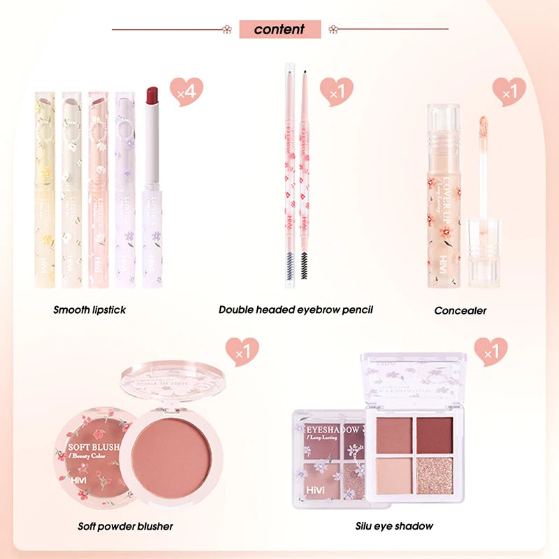 All-in-One Romantic Flower Makeup Gift Set - 2