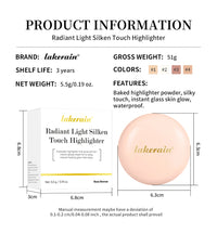 Silken Touch Shimmer Highlighter Powder for Radiant Glow