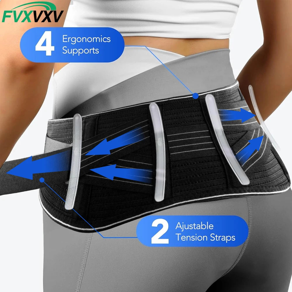 Adjustable Sacroiliac Hip Belt for Lower Back and Sciatica Pain - 1
