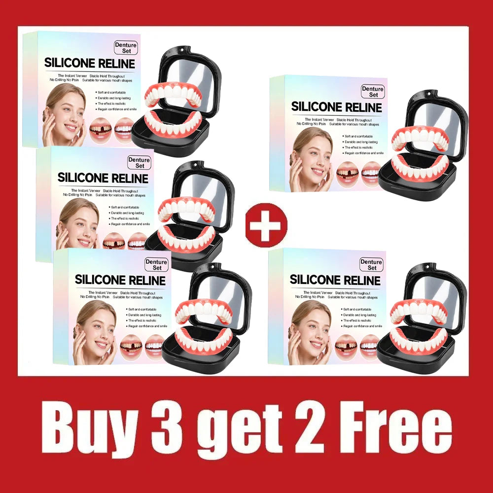 Instant Fit Realistic Cosmetic Denture Set - 14
