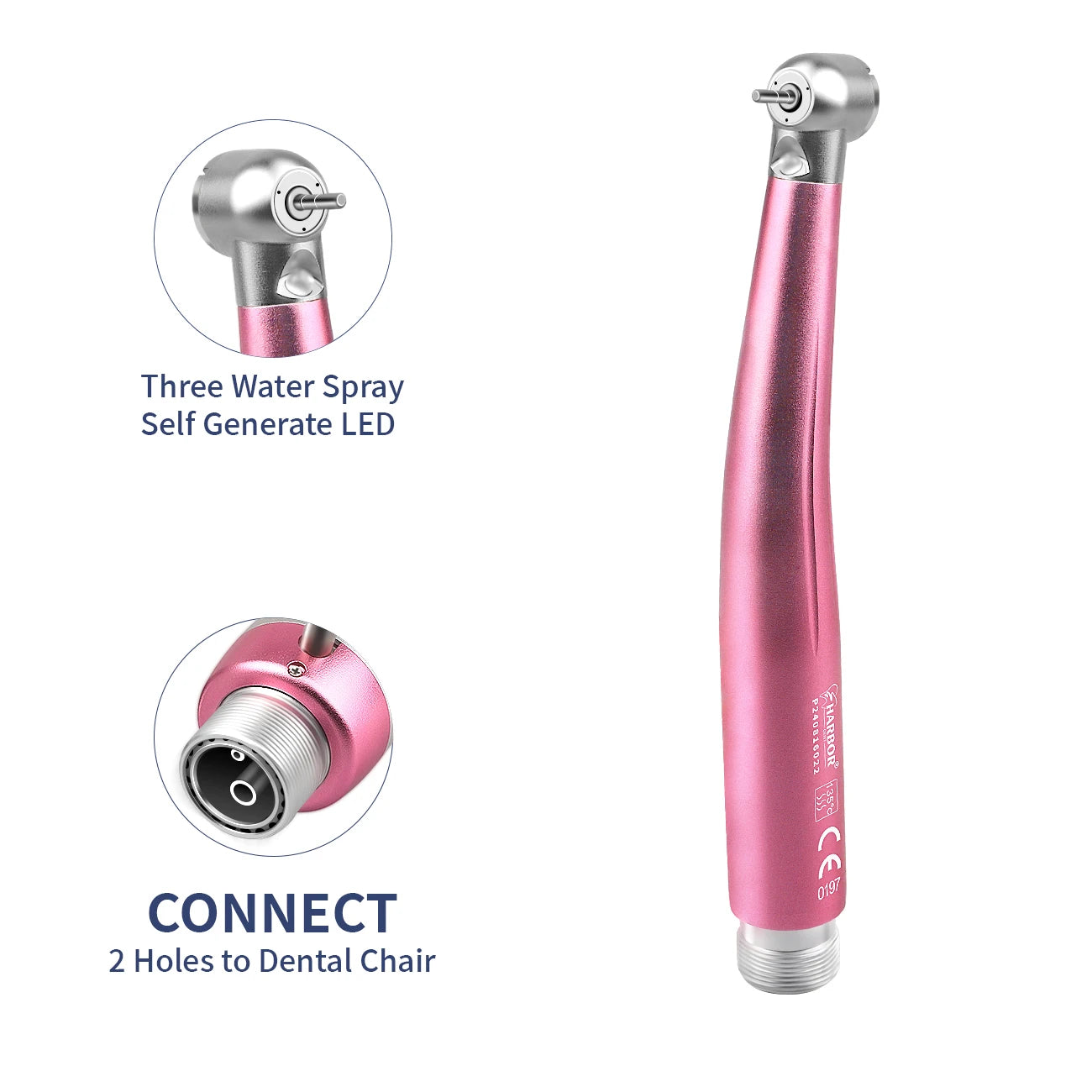 Professional Dental Handpiece Kit with LED and Water Spray - 32