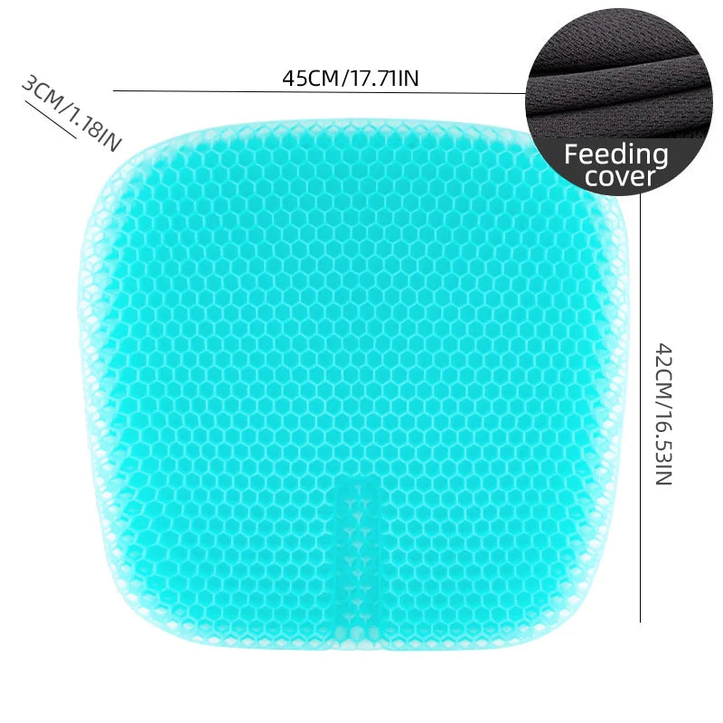 Breathable Honeycomb Gel Seat Cushion for Office and Car - 17