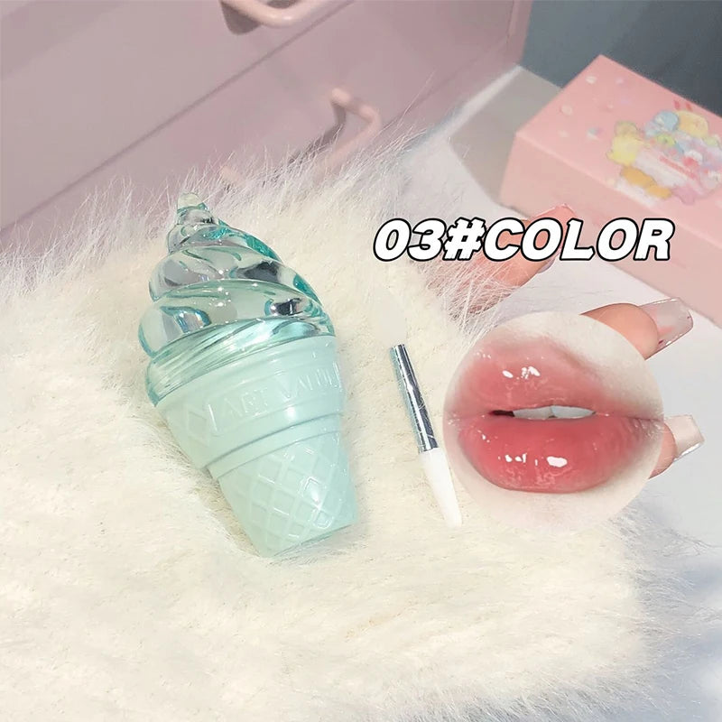 Hydrating Ice Cream Lip Gloss for Smooth, Glossy Lips - 4