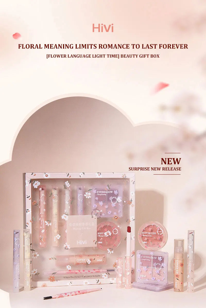 All-in-One Romantic Flower Makeup Gift Set - 7