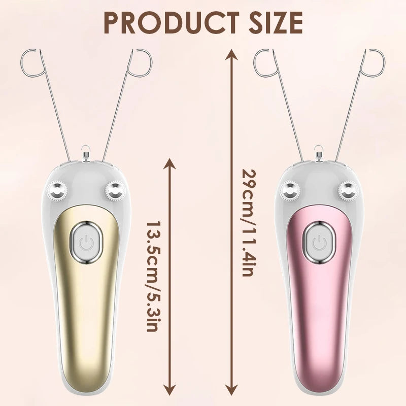 Portable Electric Cotton Threading Hair Remover for Face and Body - 5