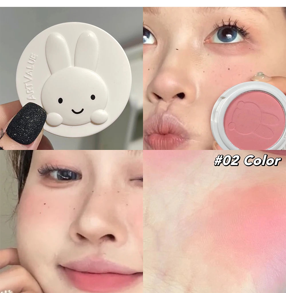 Matte Bunny Blush Palette for Natural Cheek Color - 19