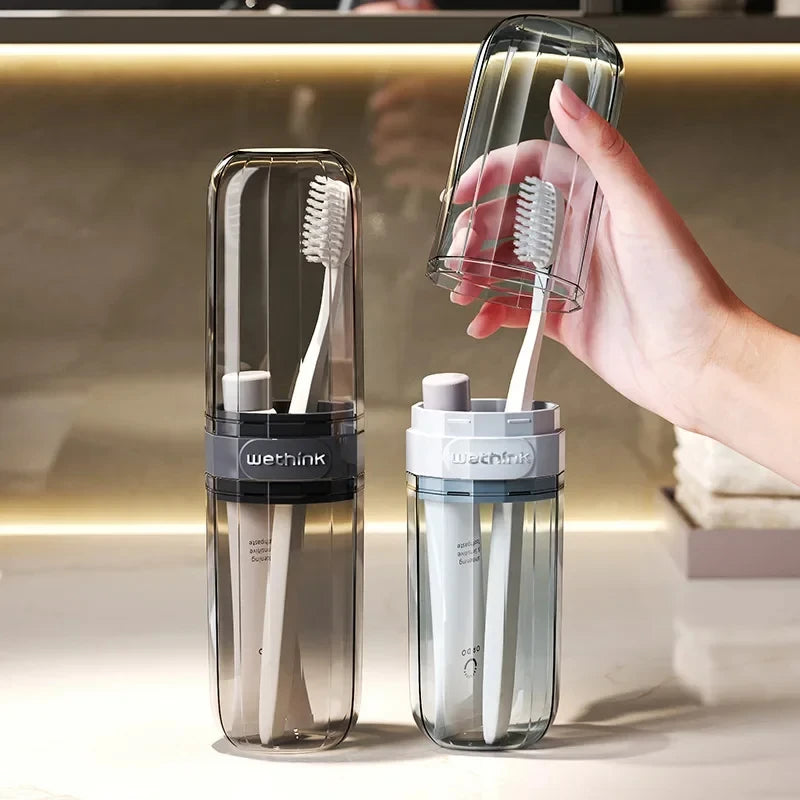 Portable Toothbrush and Toothpaste Travel Case - 1