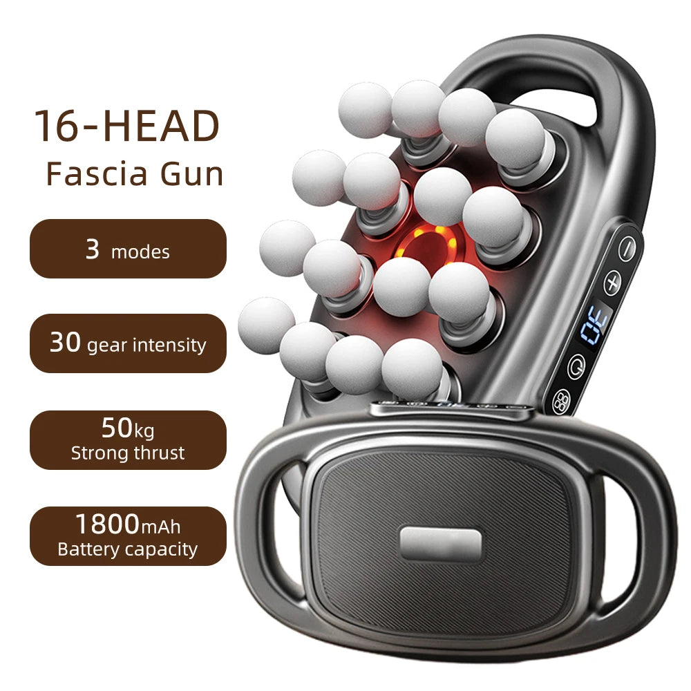 16-Head Full Body Muscle Recovery Massage Gun - 37