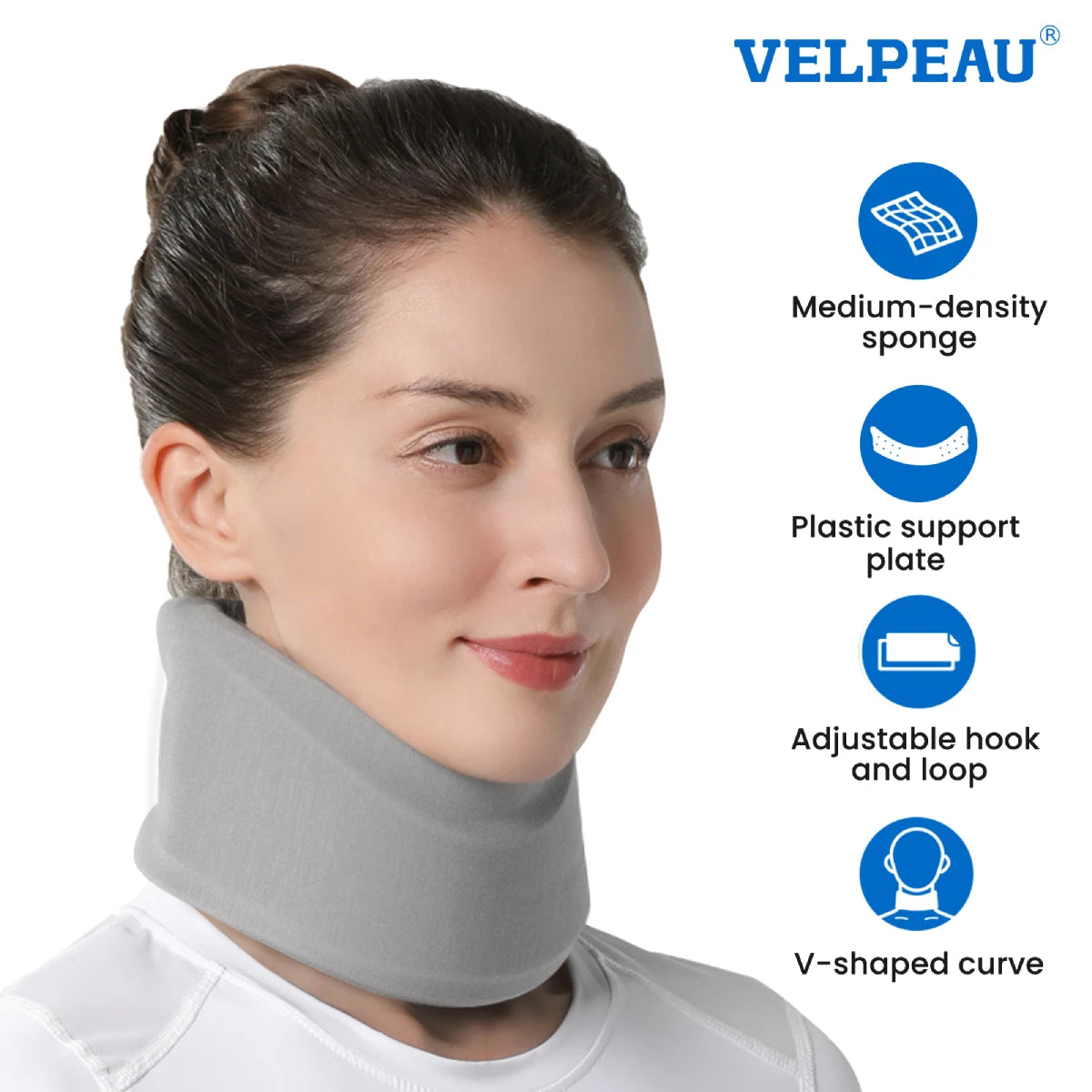 Adjustable Cervical Neck Support Brace for Pain Relief - 1