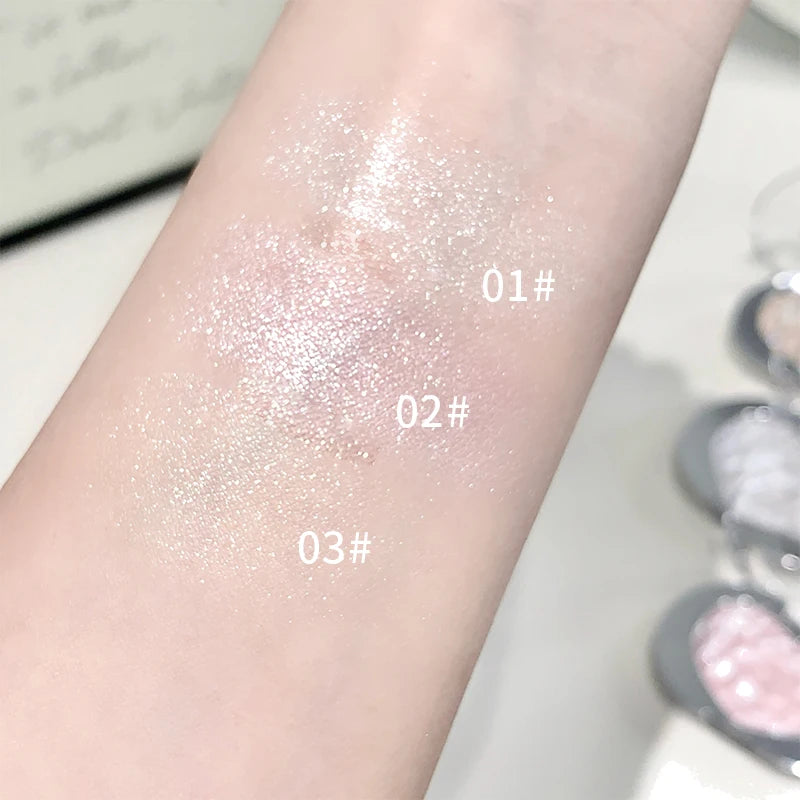 Shimmer Highlighter Powder for Radiant Face Contouring - 6