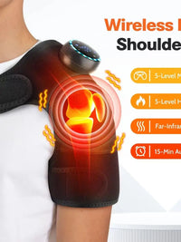 Heated Vibration Massage Brace for Shoulder and Joint Pain