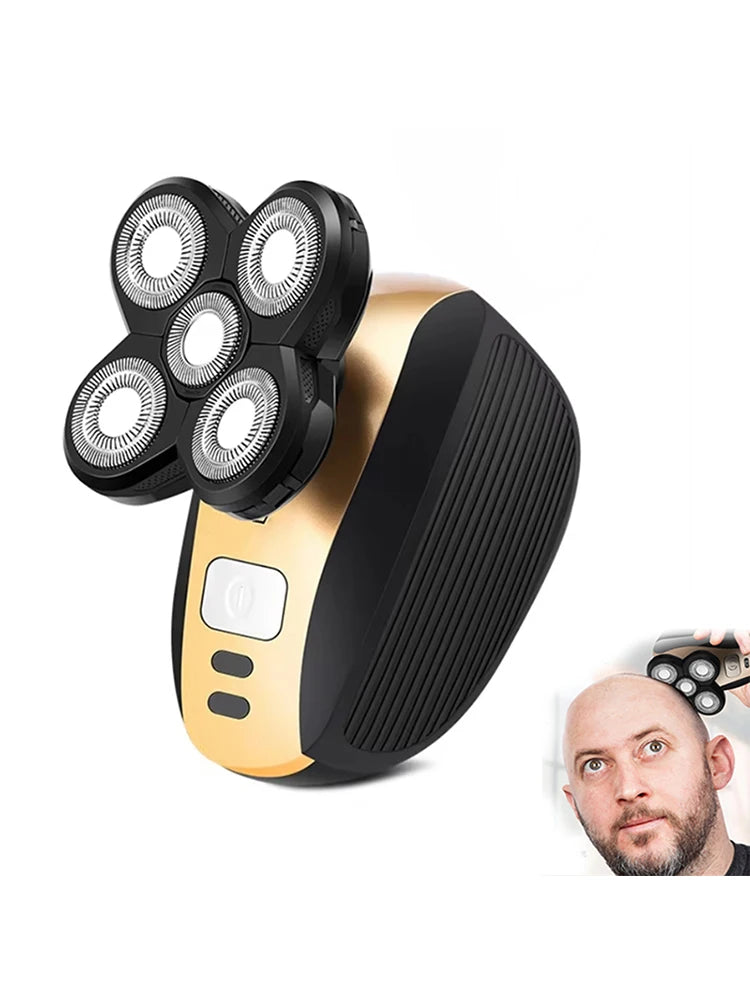 5-Blade Rotary Electric Head and Beard Shaver - 1