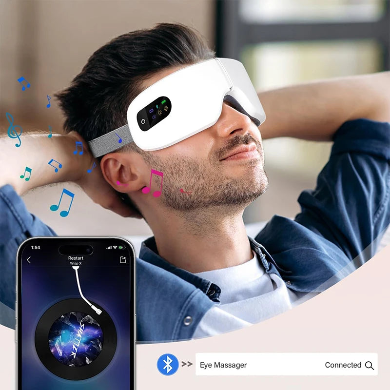 Smart Heated Eye Massager for Fatigue and Sleep Relief - 18