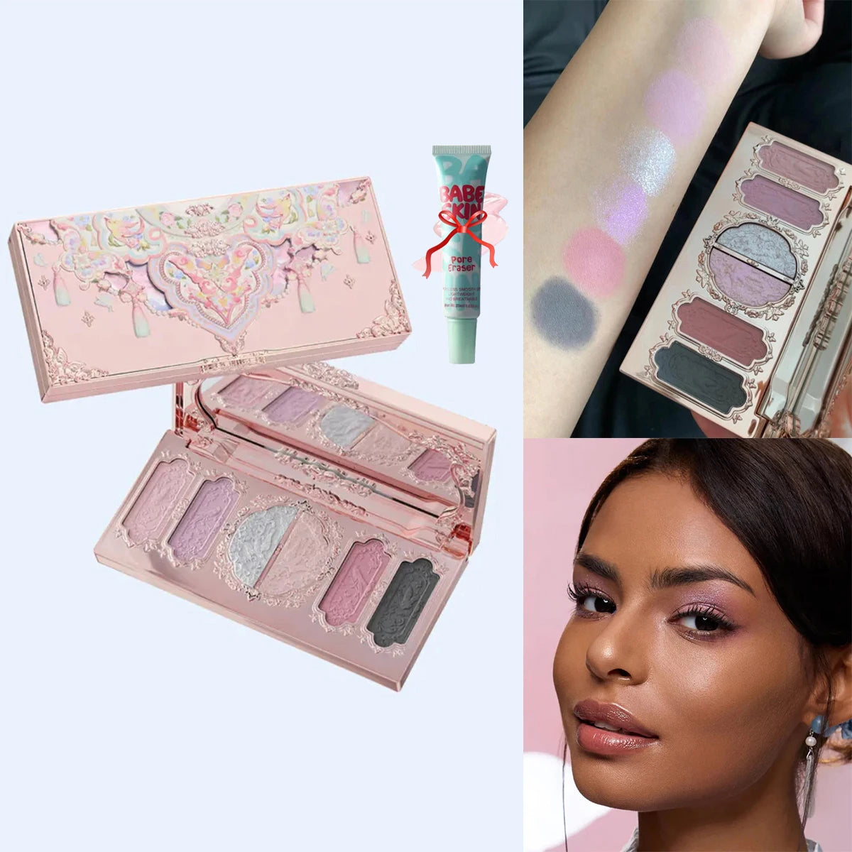 8-Color Chocolate Themed Eyeshadow Palette - 22