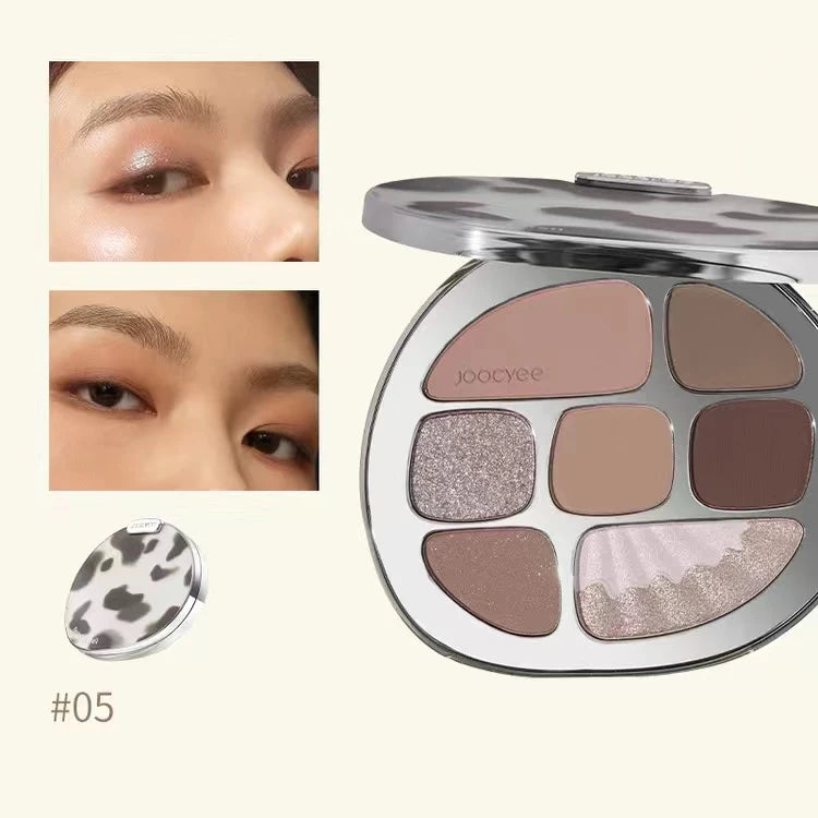 Smoky Amber 8-Color Eyeshadow Palette for Long-Lasting Glam - 18
