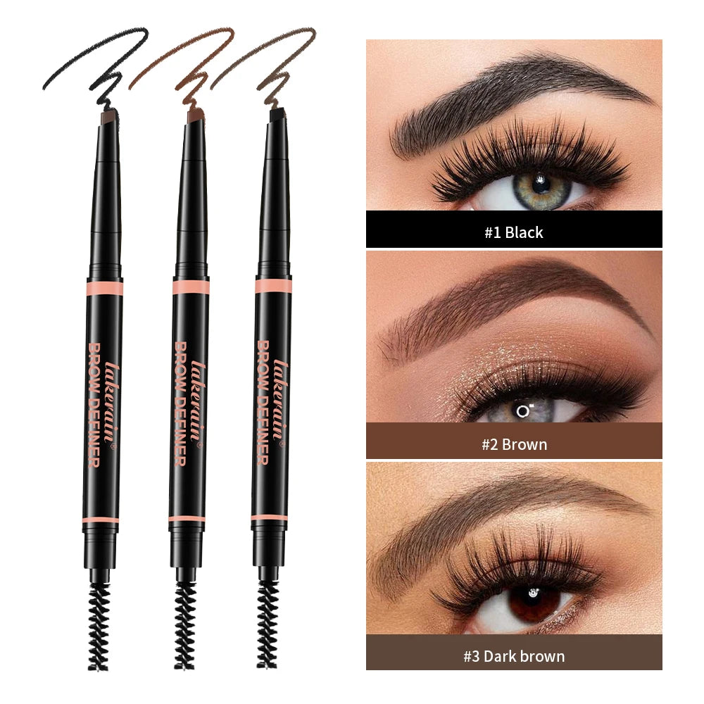 Waterproof 2-in-1 Triangle Tip Eyebrow Pencil