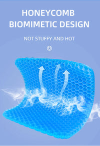 Ergonomic Honeycomb Gel Seat Cushion for Pain Relief
