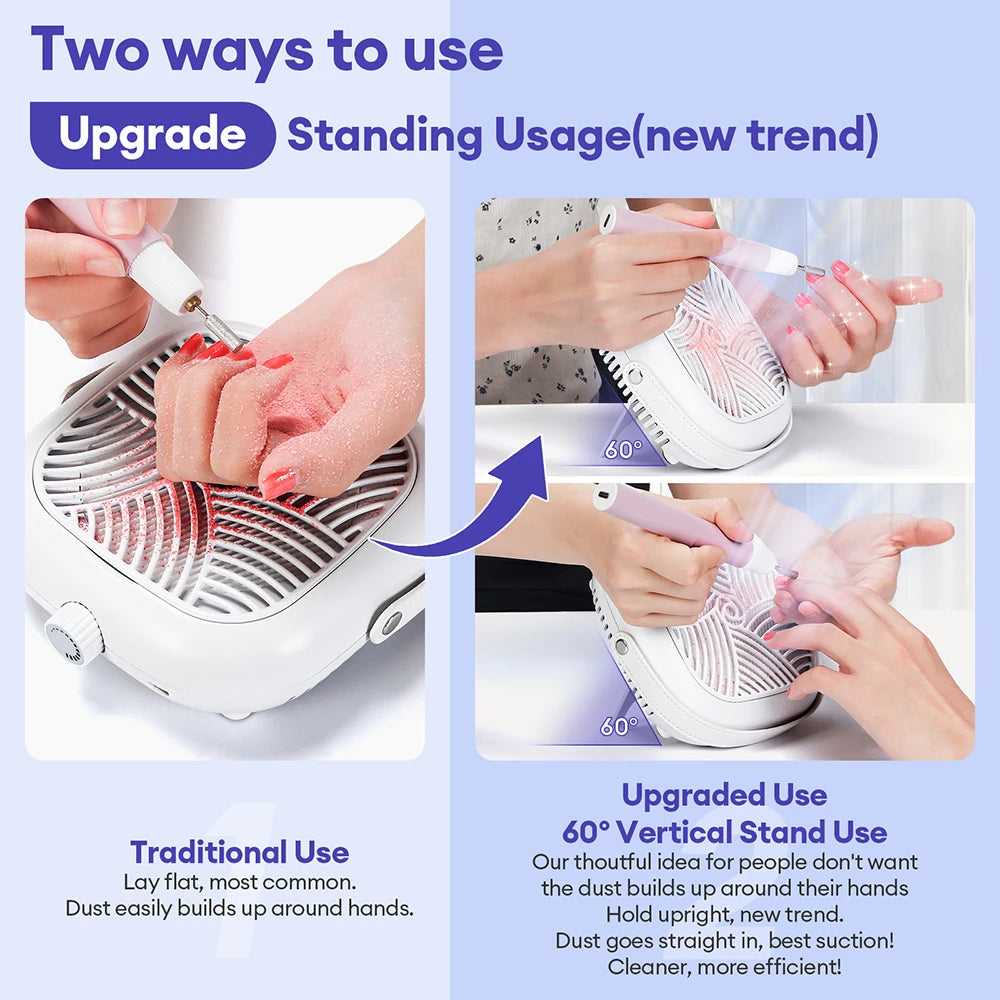 Portable Professional Nail Dust Collector Vacuum - 3