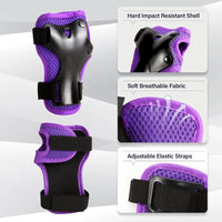 6-Piece Kids Protective Gear Set for Skating and Cycling