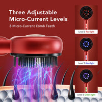 Electric Scalp Massager and Hair Serum Applicator Comb