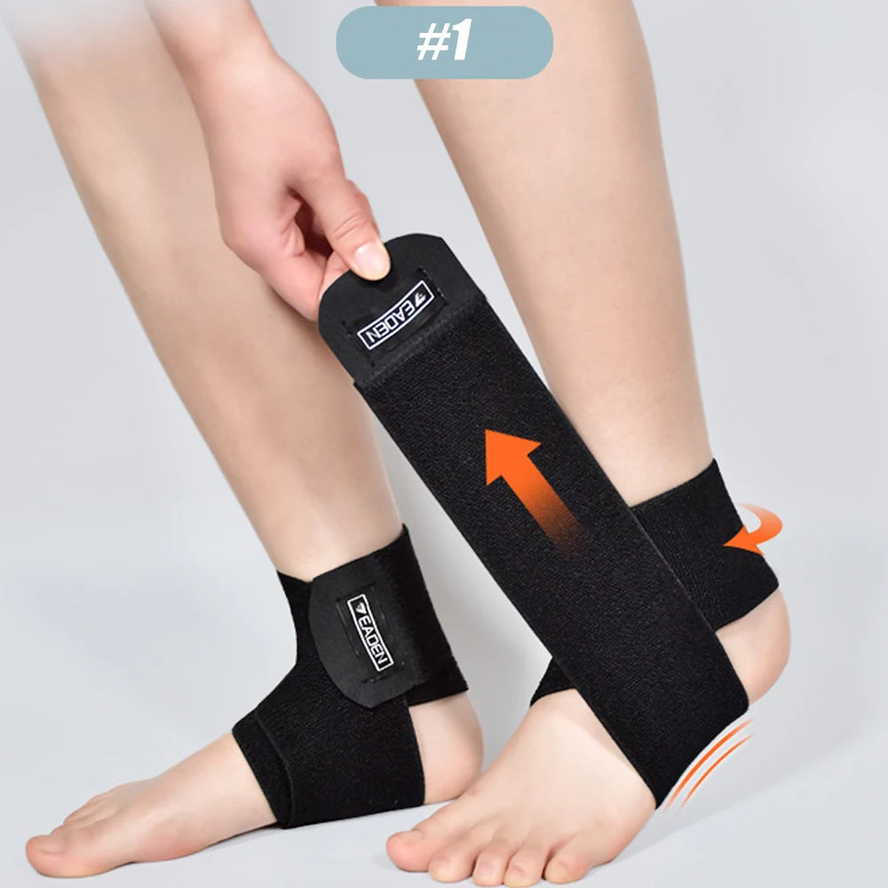 Adjustable Ankle Support Wrap for Pain Relief and Stability - 14