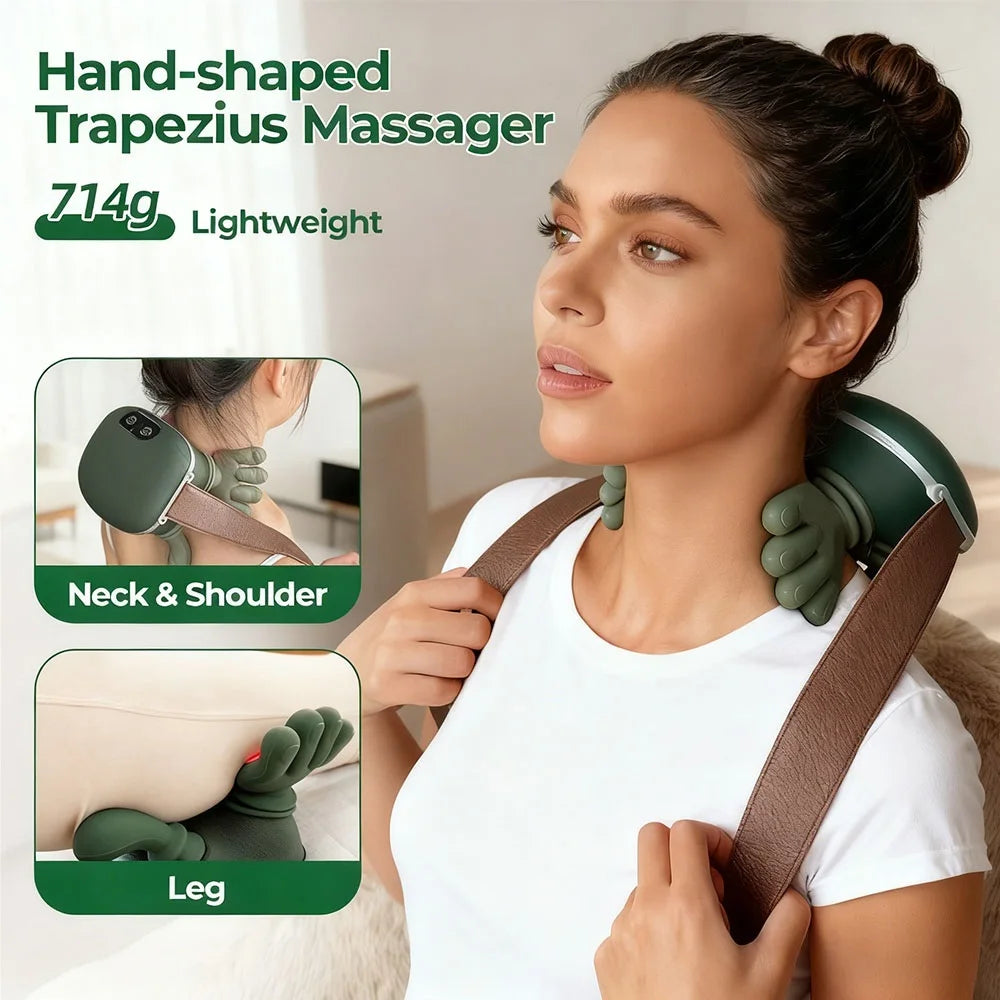 Wireless Hand-Shaped Trapezius and Neck Massager - 7