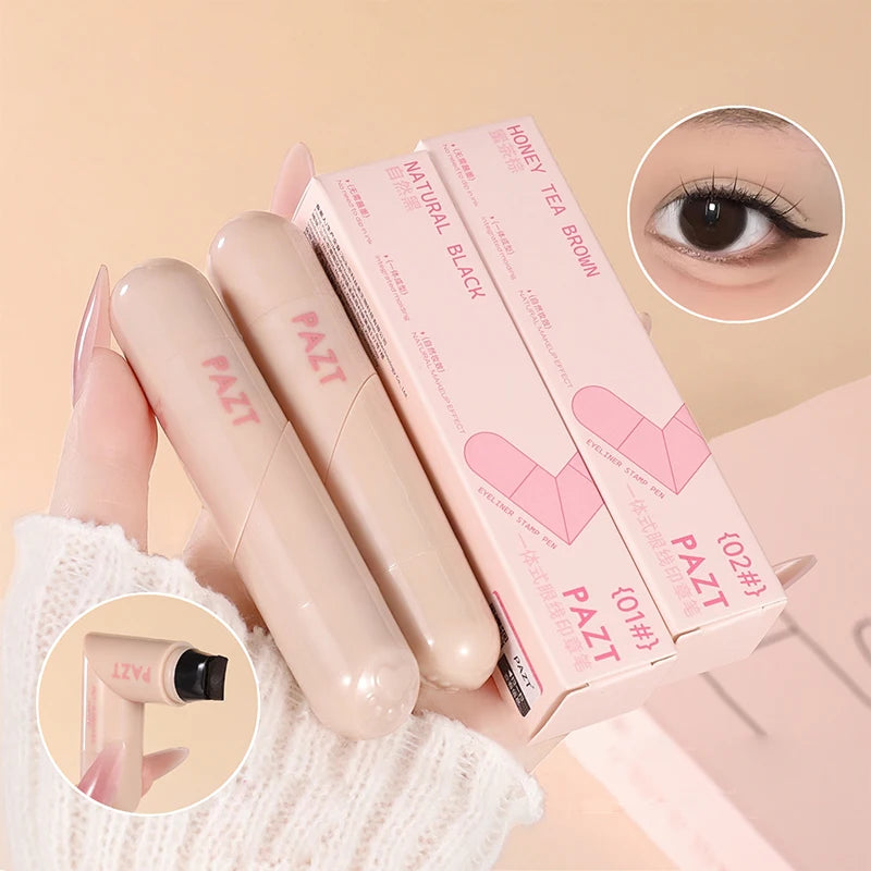 Dual-Ended Winged Eyeliner Stamp Pen for Perfect Symmetry
