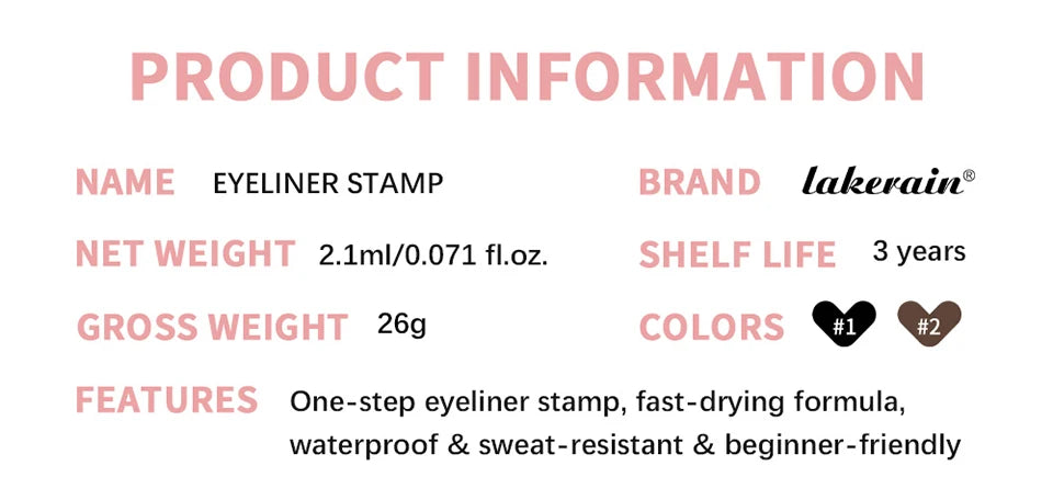 Waterproof Winged Eyeliner Stamp for Perfect Cat Eyes - 17