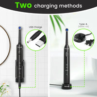 Rechargeable Electric Toothbrush with 4 Replacement Heads