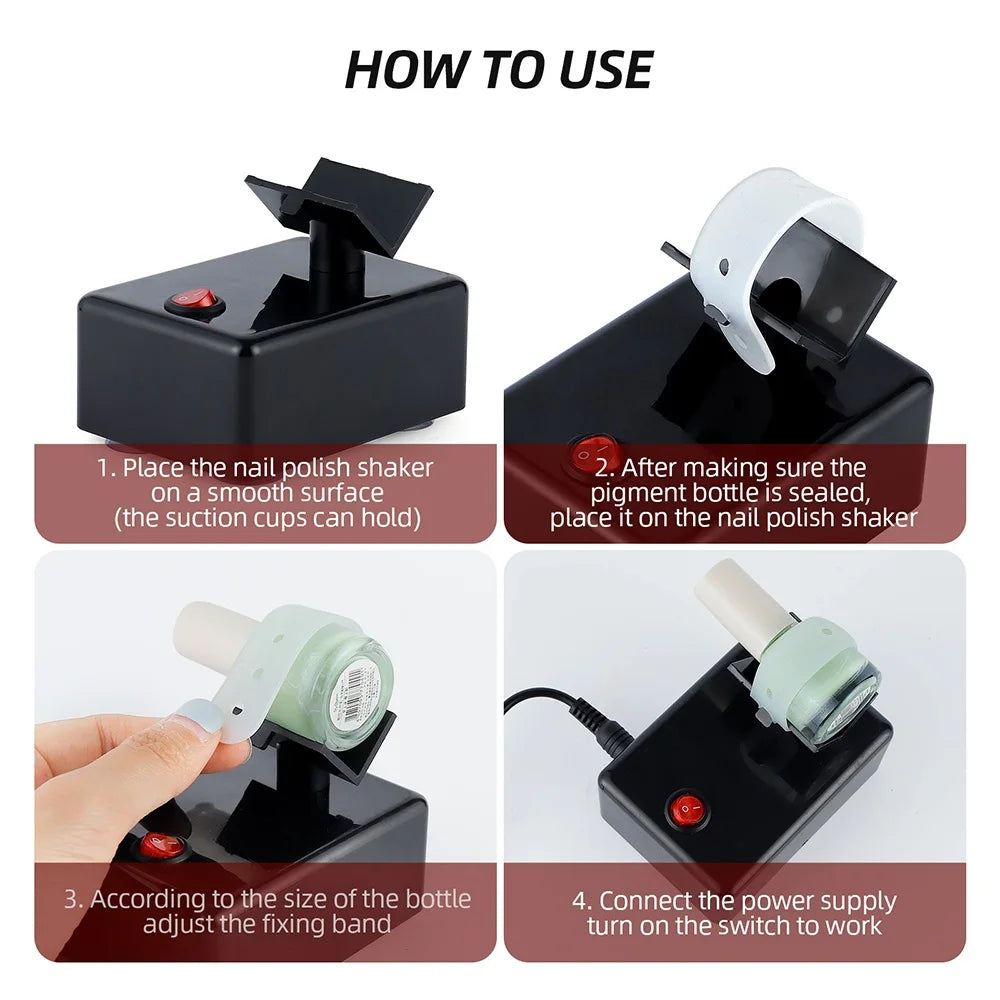 Electric Nail Polish and Tattoo Ink Shaker Mixer - 16