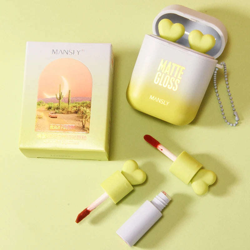 Velvet Matte Liquid Lipstick Set in Portable Charging Case - 4