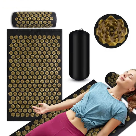 Acupressure Massage Mat and Pillow Set for Muscle Pain Relief
