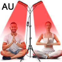 Dual Head Red Light Therapy Lamp for Pain Relief and Skin Care