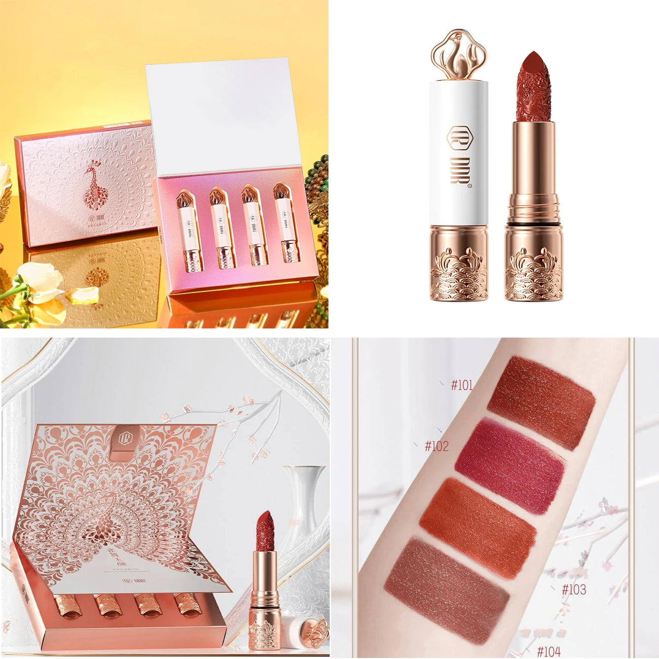 5-Piece Velvet Matte Lipstick Set - 38