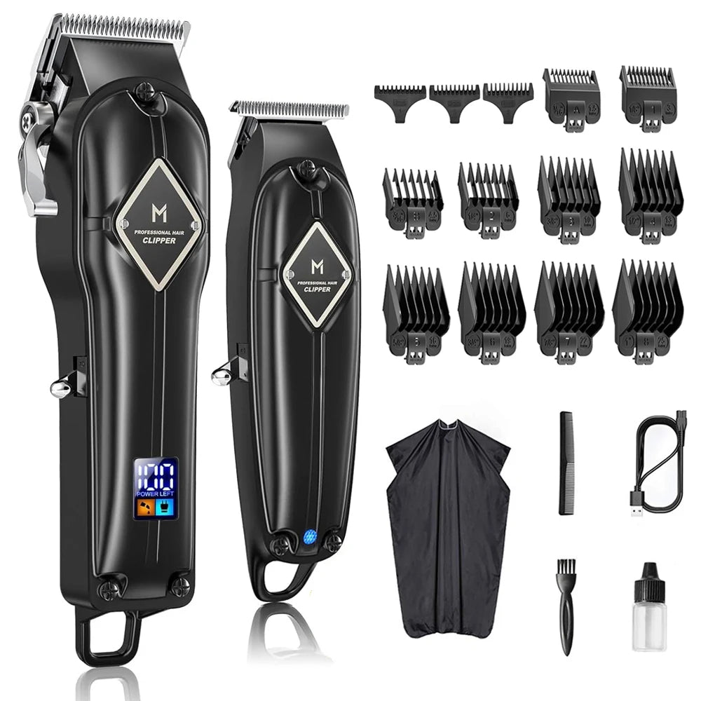 Professional Cordless Hair Cutting and Grooming Kit - 28