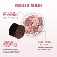 Long-Lasting Shimmering Pearl Blush Powder Beads