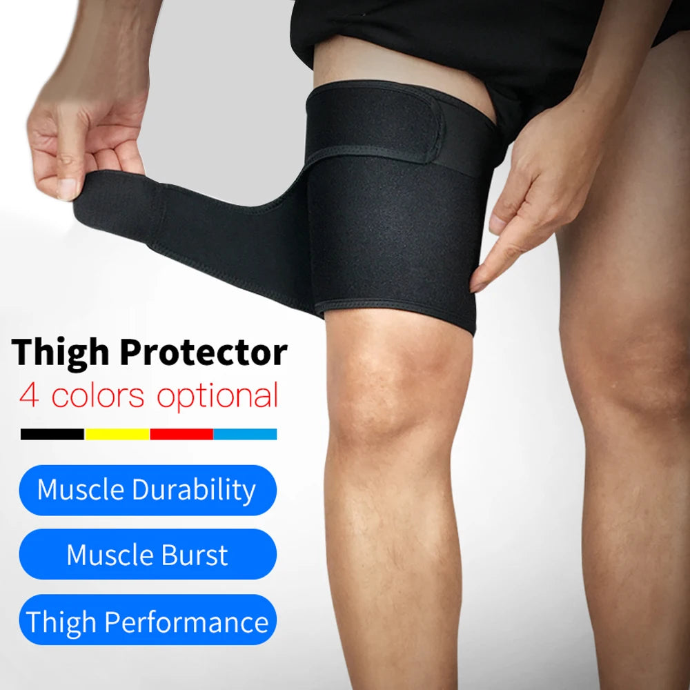 Adjustable Compression Thigh Brace for Muscle Support and Pain Relief - 12
