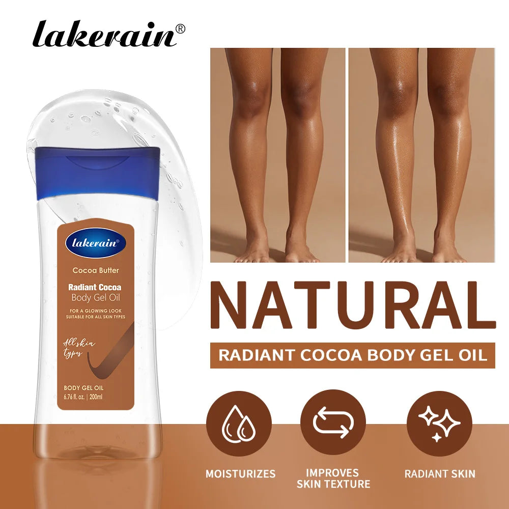 Radiant Cocoa Body Oil Gel for Glowing Hydrated Skin - 3