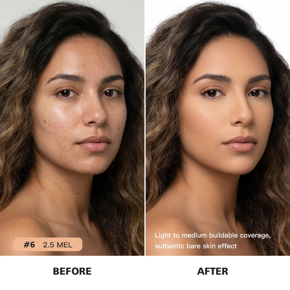 Matte Lightweight Liquid Foundation for Flawless Poreless Skin - 3