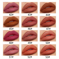 12-Color Waterproof Matte Lip Liner Pencil Set