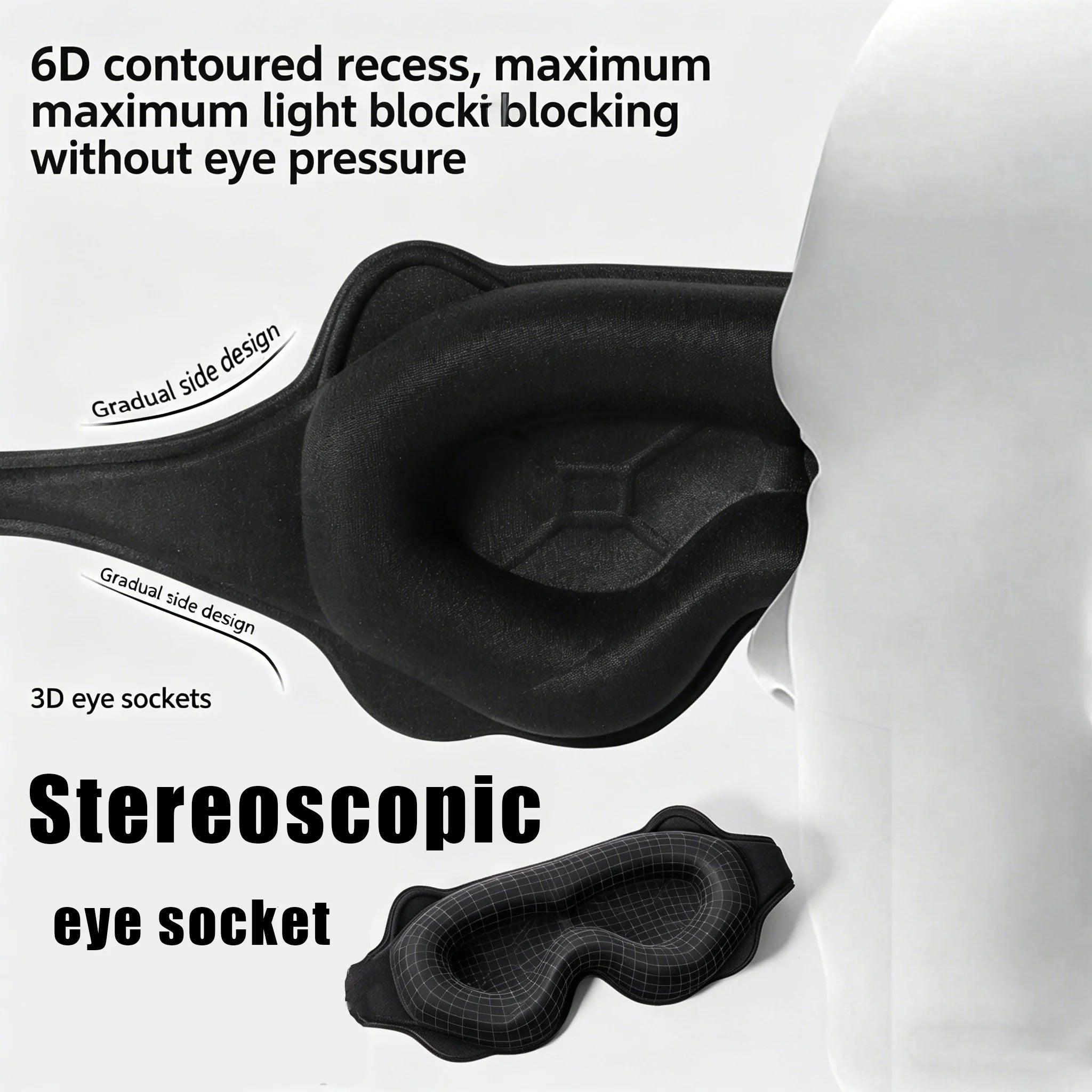3D Ergonomic Light-Blocking Sleep Mask - 9