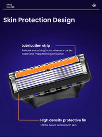 5-Blade Precision Men's Shaving Razor with Flexball Tech