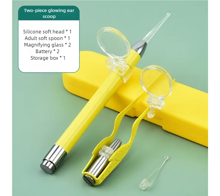 LED Illuminated Ear Wax Removal Tool Kit - 19
