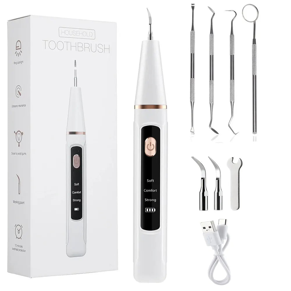 Electric Ultrasonic Teeth Cleaner for Plaque and Tartar Removal - 22