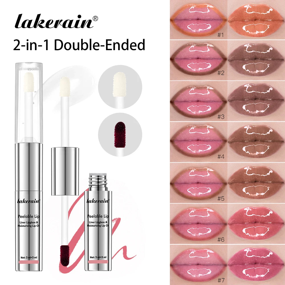 2-in-1 Waterproof Peel-Off Lip Stain and Hydrating Oil - 2