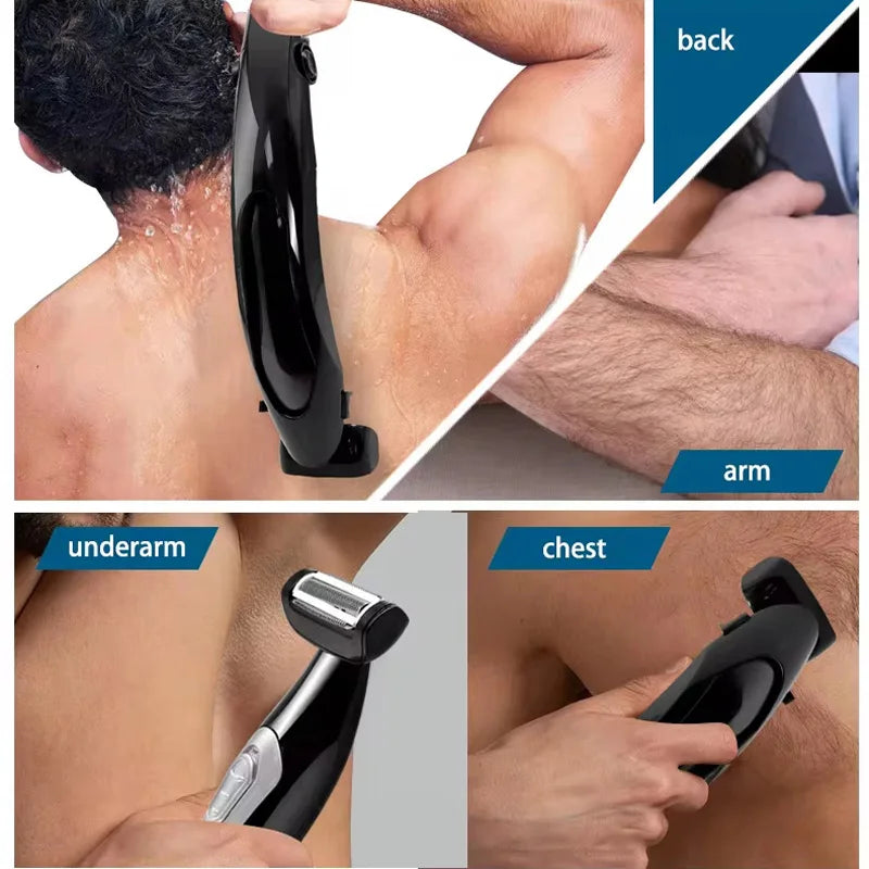 Waterproof Rechargeable Electric Back and Body Hair Trimmer - 3