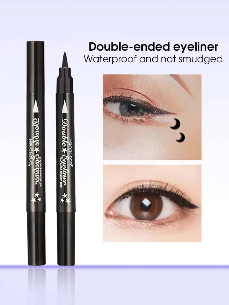 Double-Ended Waterproof Eyeliner with Decorative Stamp - 20