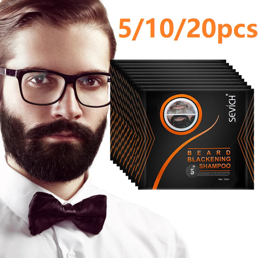 Instant Black Beard Coloring Shampoo